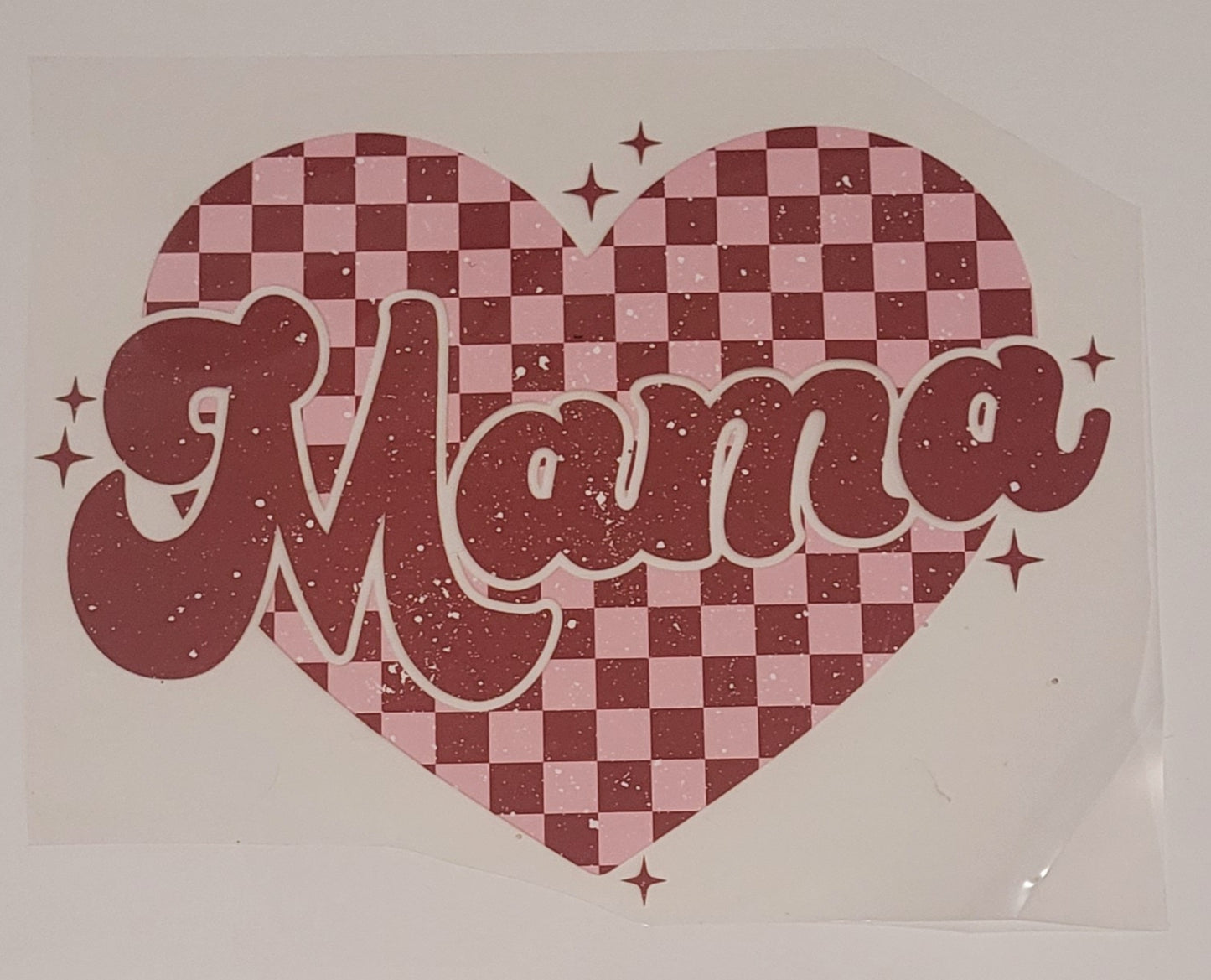 Checkered heart mama