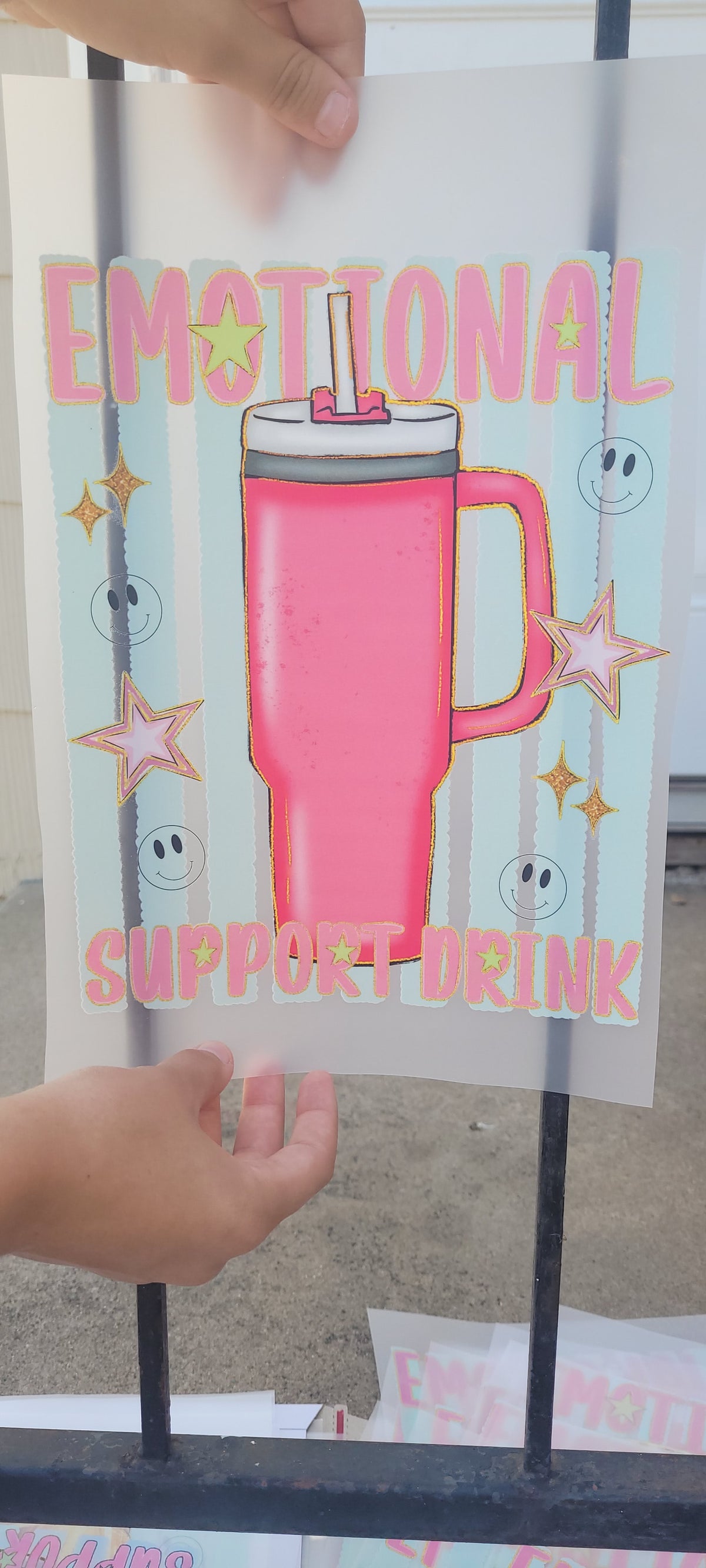 Emotional support- Pink Stan