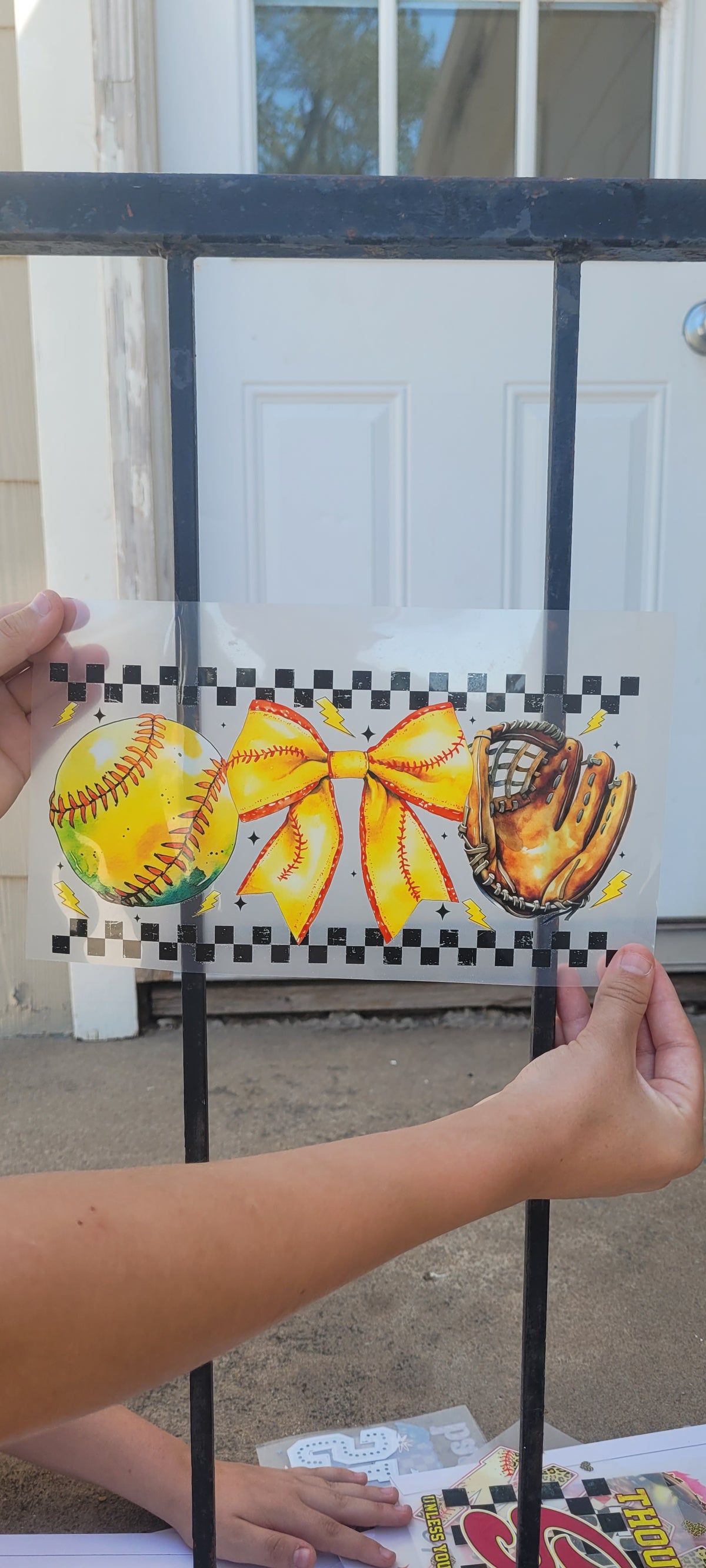 Ball, bow, & glove