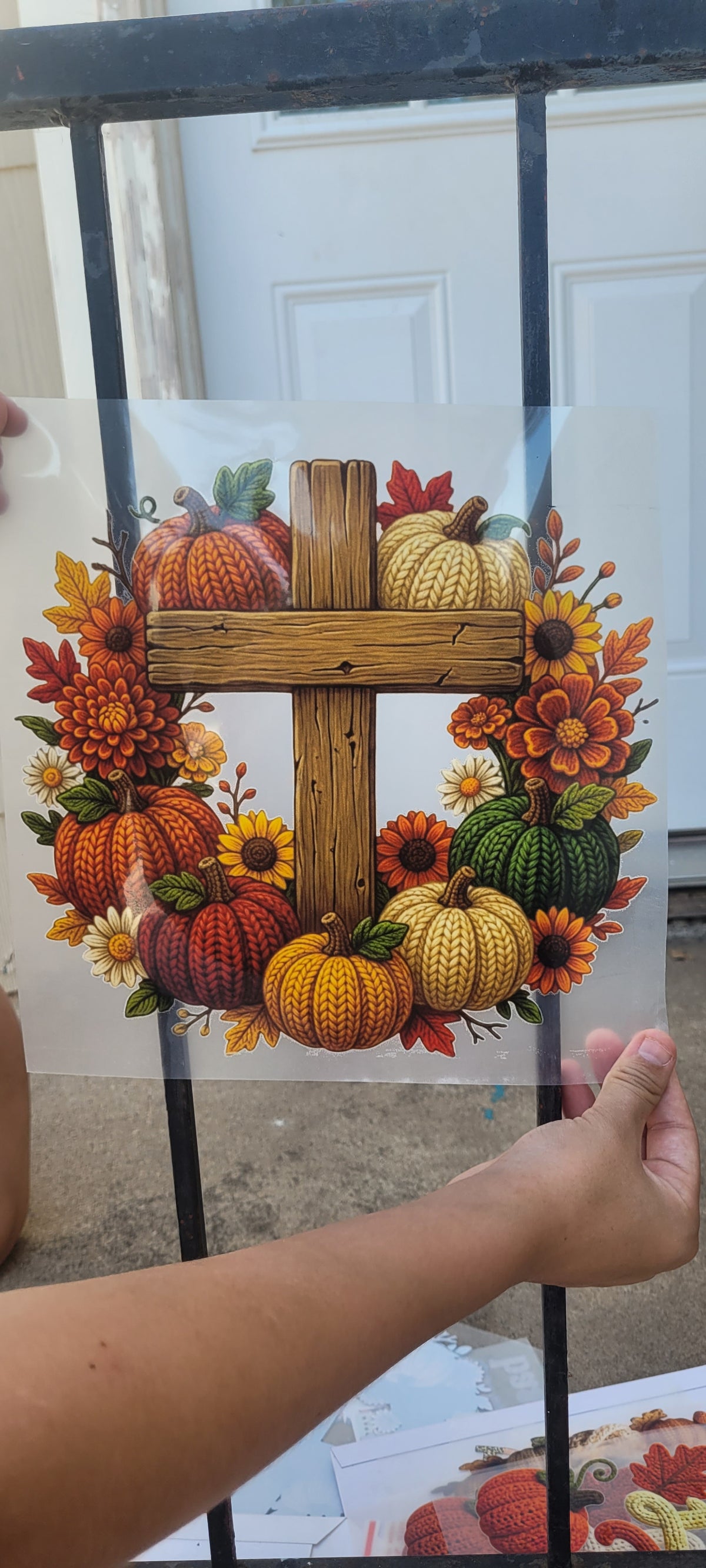 Fall Wreath Cross
