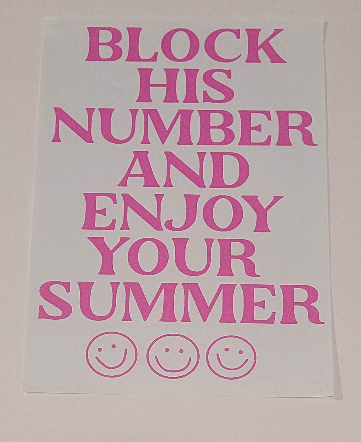 Block his number