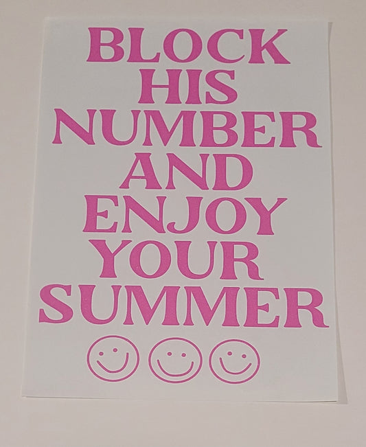 Block his number