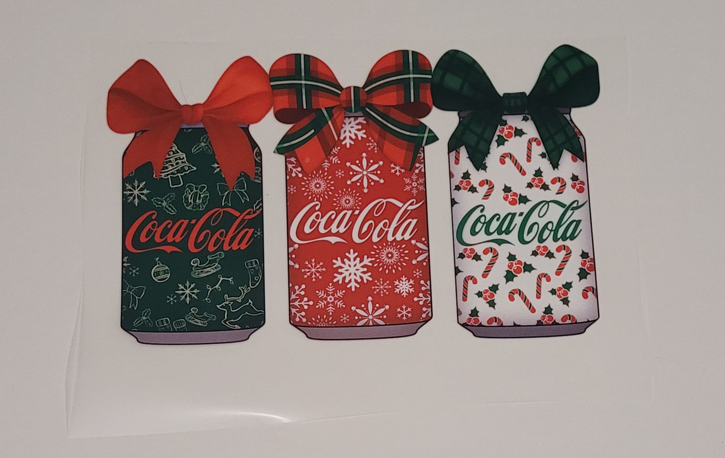 Christmas cola cans
