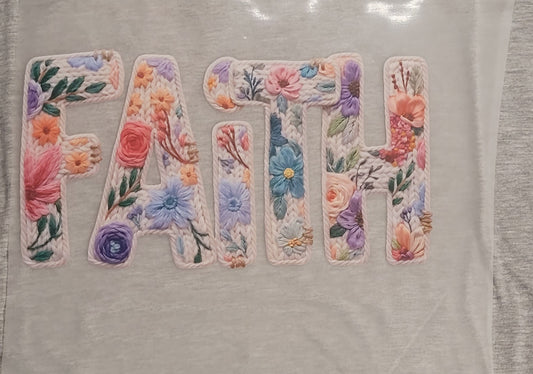 Faux embroidery  Faith