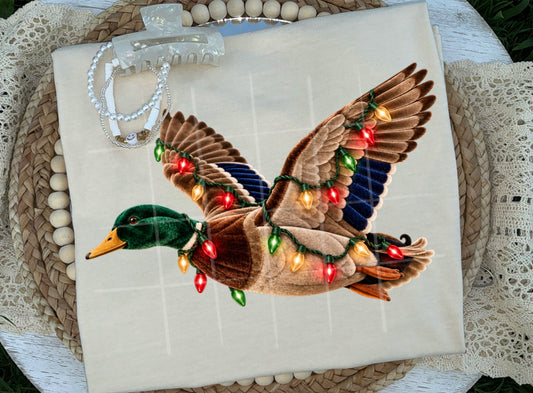 VELVET DUCK WITH LIGHTS